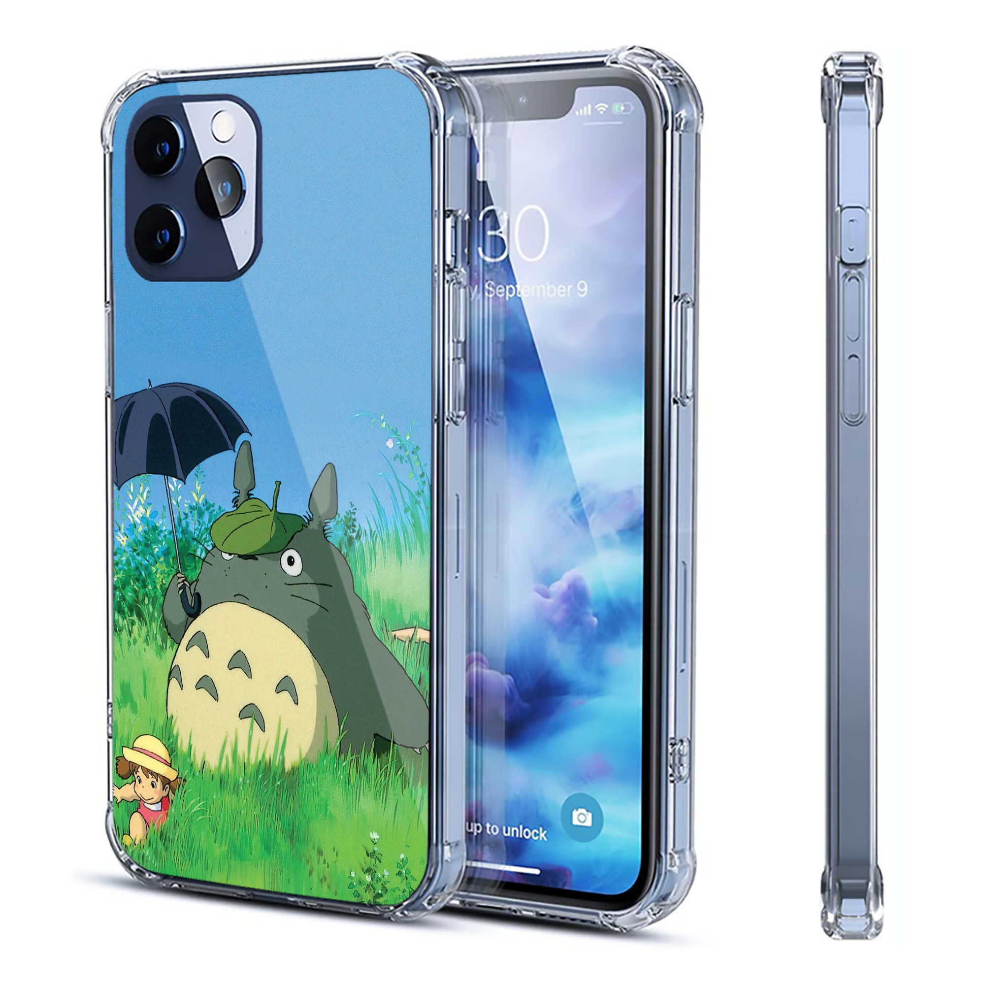 （画像用） となりのトトロ 草壁メイ 草壁サツキ My Neighbor Totoro Satsuki Kusakabe Mei Kusakabe 【iPhone 12シリーズ対応】透明スマホケース（クリアソフトケース）